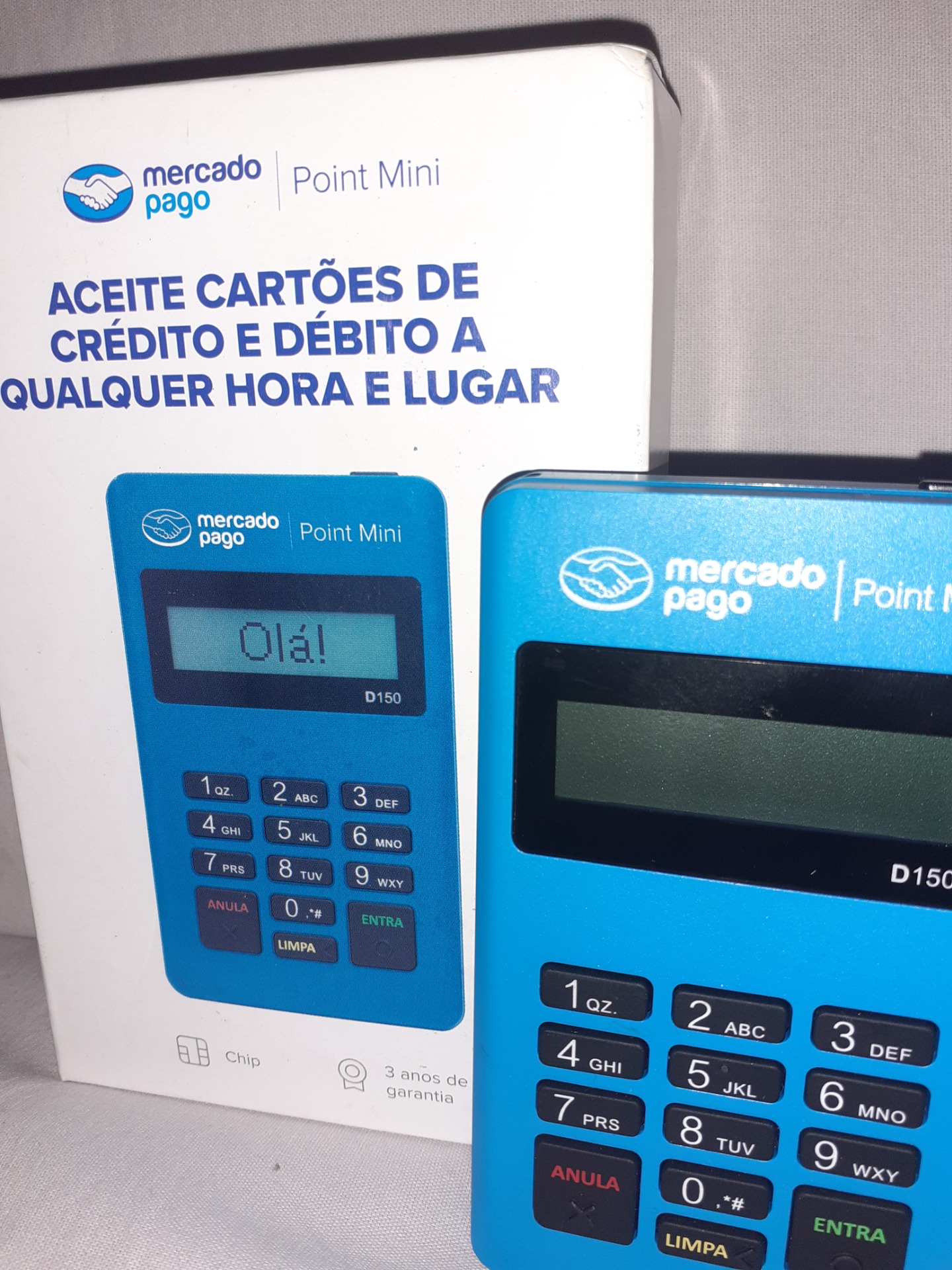 Maquininha cartao/debito credito via bluothoof, ( preferida por quem ta comecando nos negocios)mercado pago! $25,00 ( consulte nossa tele)