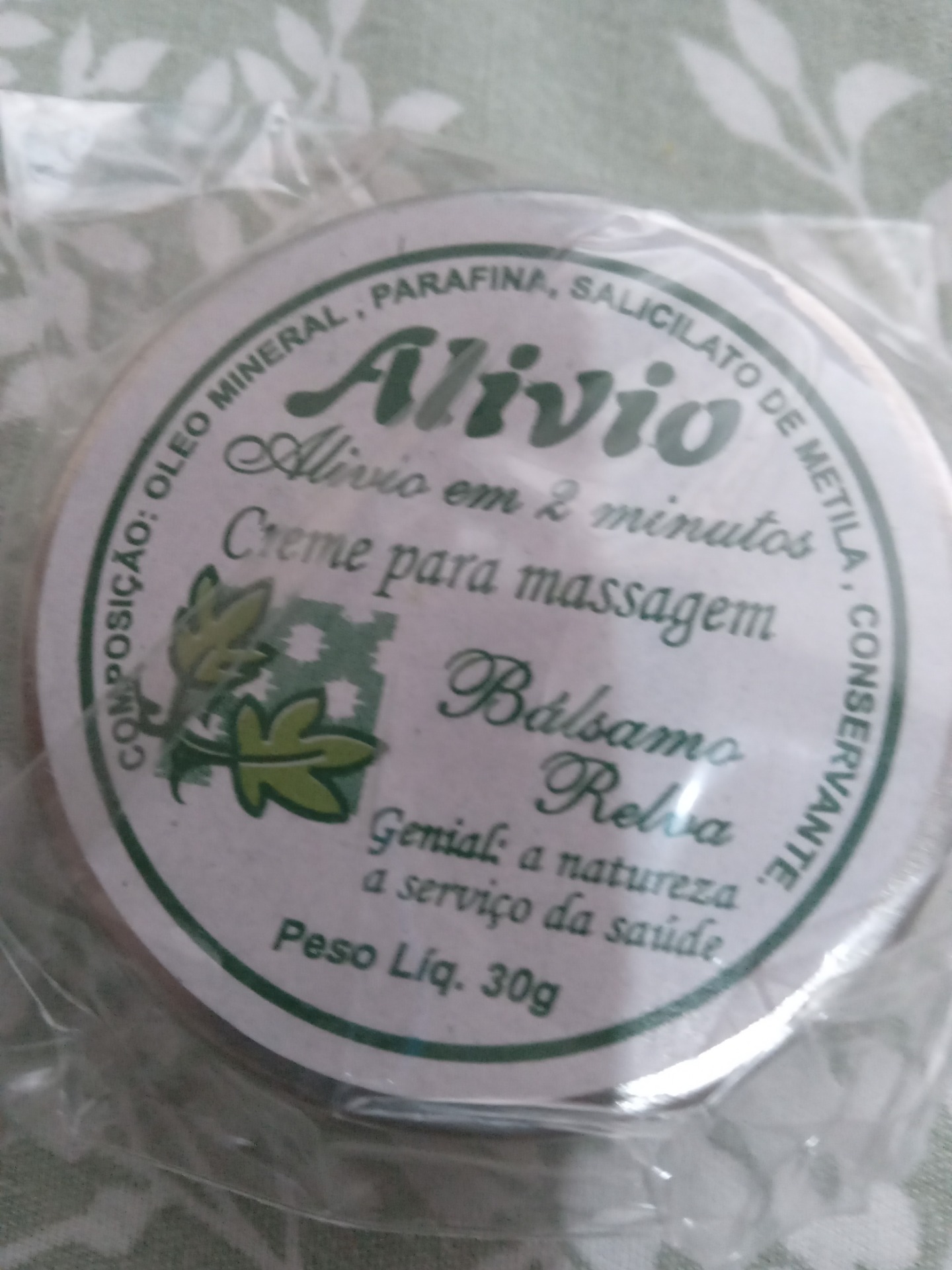 Pomada alivio 30g somente $ 5,00