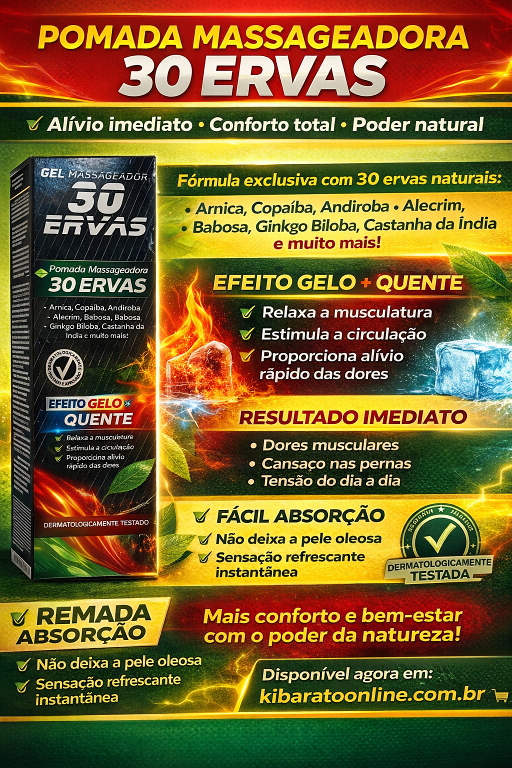 Somente $ 20 excelente p/  contusões!